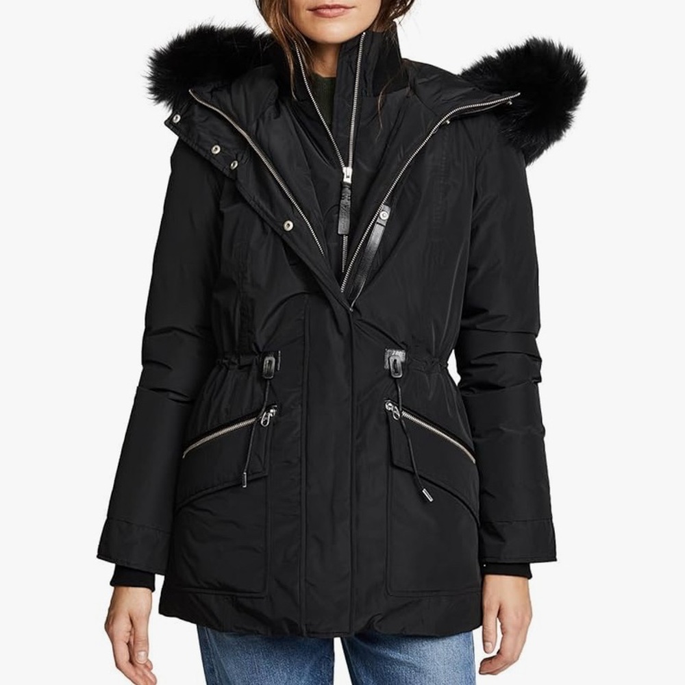 Mackage Women's Katryn Black Hooded Jacket